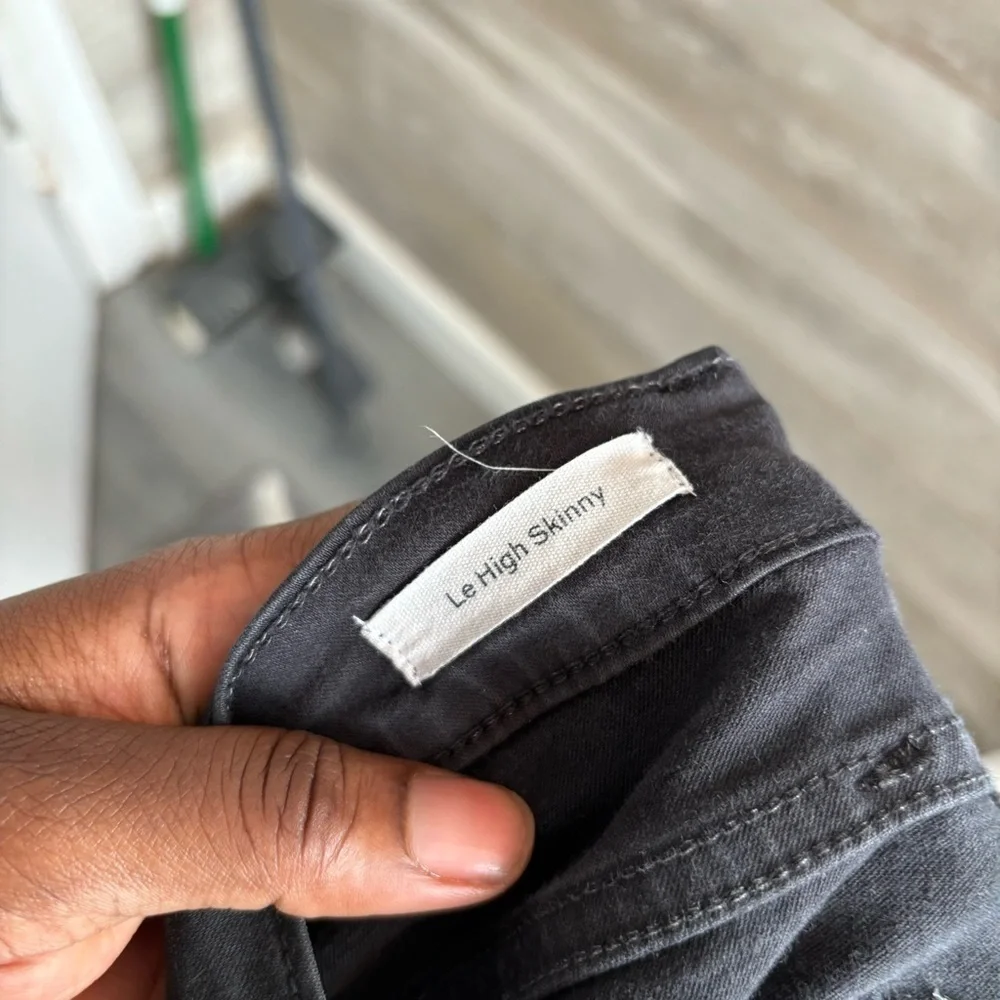 FRAME - Le High Skinny Coated Noir Coated Jeans